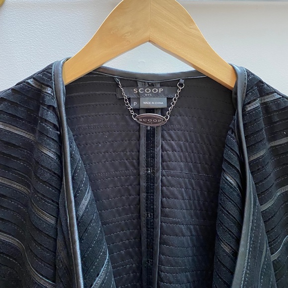 SCOOP NYC Black Leather Jacket - Picture 2 of 15